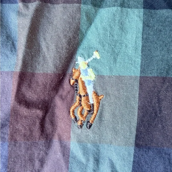 Ralph Lauren Green and Brown Plaid Shirt - Picture 5 of 6